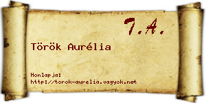Török Aurélia névjegykártya